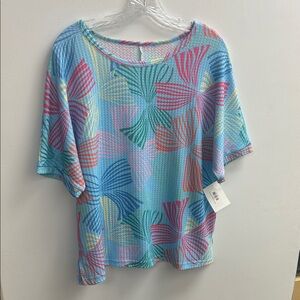 Vibrant Multicolor Women's Short Sleeve Top